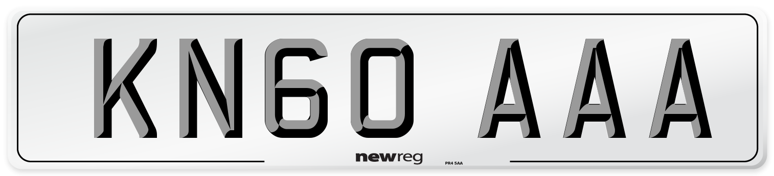KN60 AAA Front Number Plate