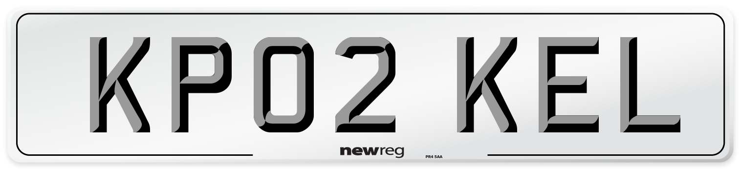 KP02 KEL Front Number Plate