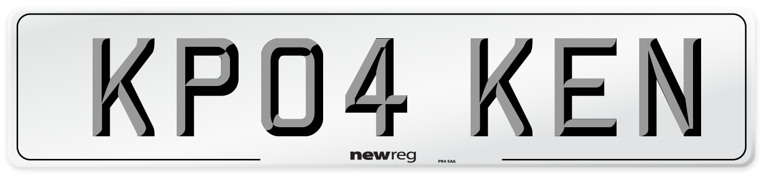 KP04 KEN Front Number Plate