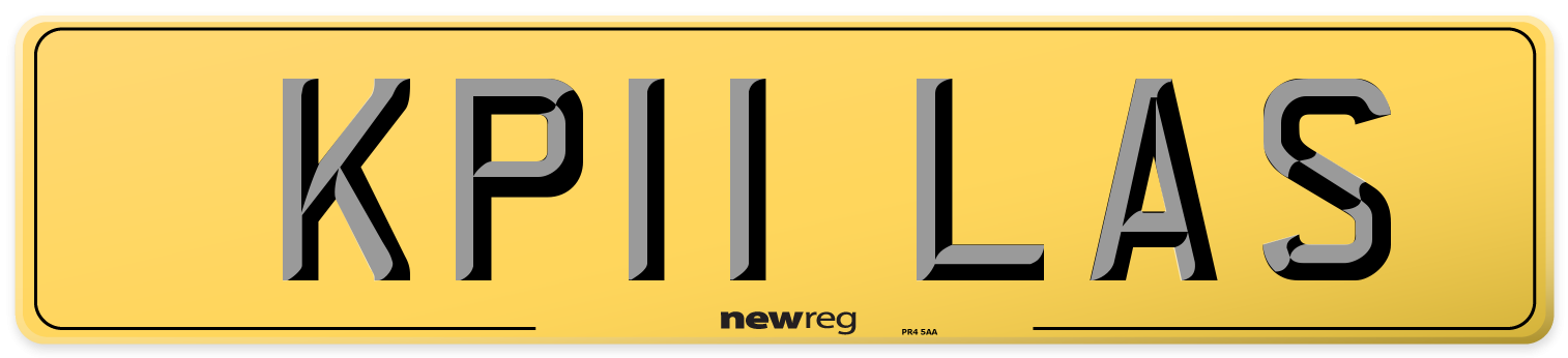 KP11 LAS Rear Number Plate