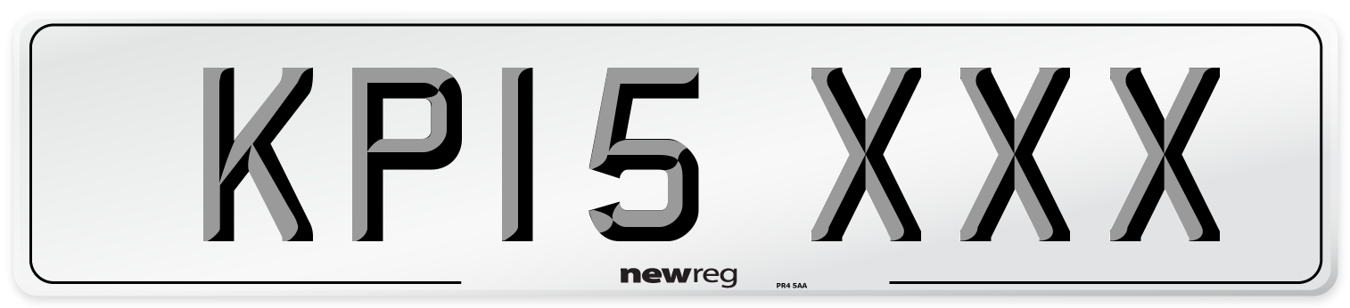 KP15 XXX Front Number Plate