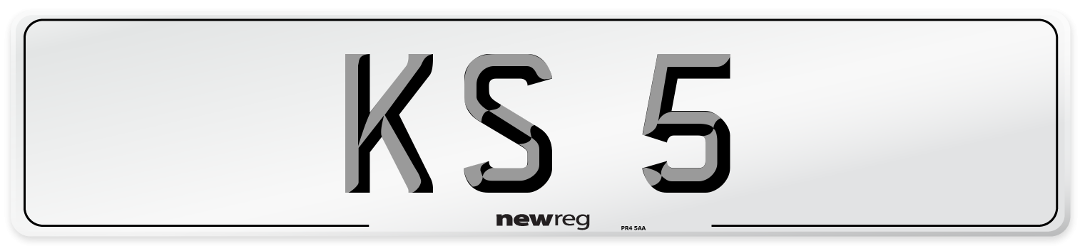 KS 5 Front Number Plate