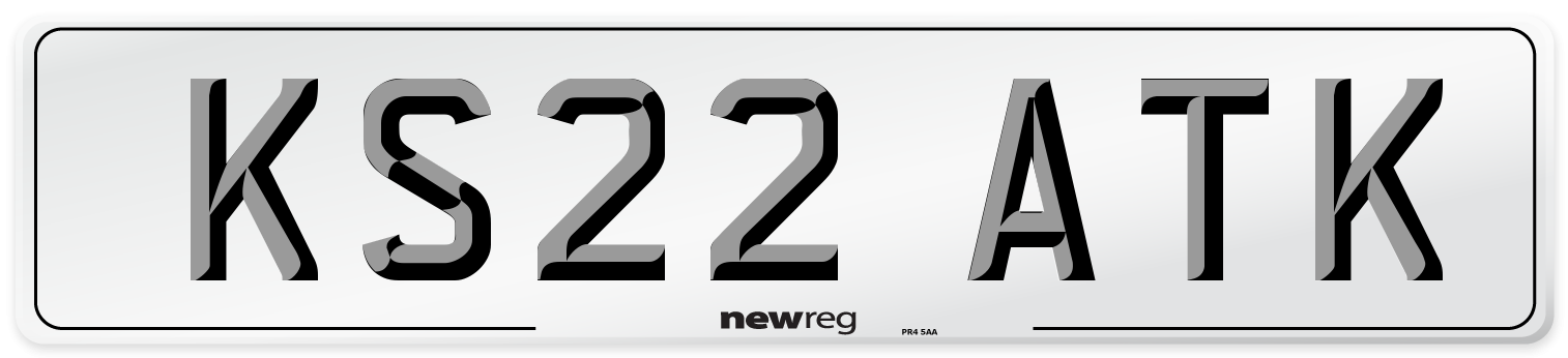 KS22 ATK Front Number Plate