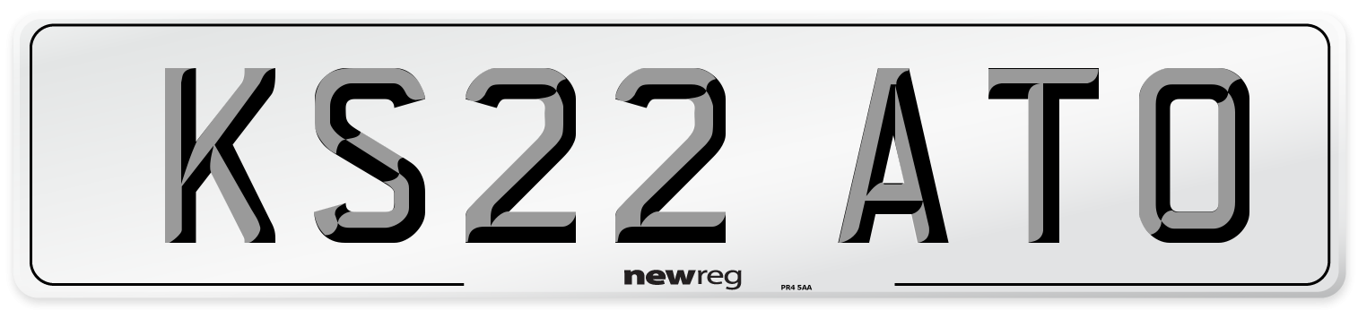 KS22 ATO Front Number Plate