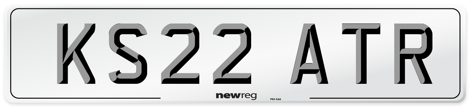 KS22 ATR Front Number Plate