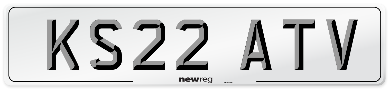 KS22 ATV Front Number Plate