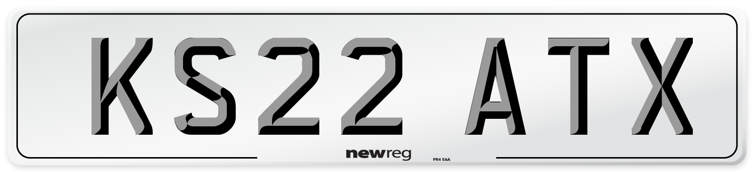 KS22 ATX Front Number Plate