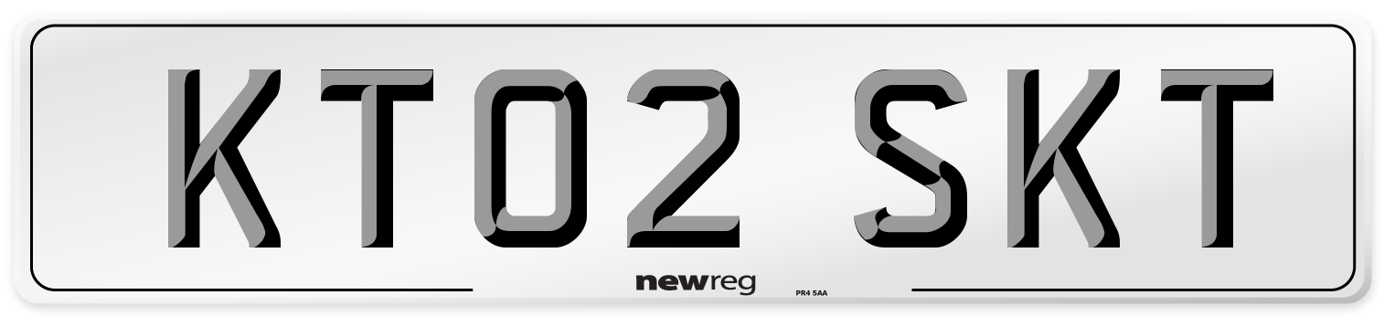 KT02 SKT Front Number Plate