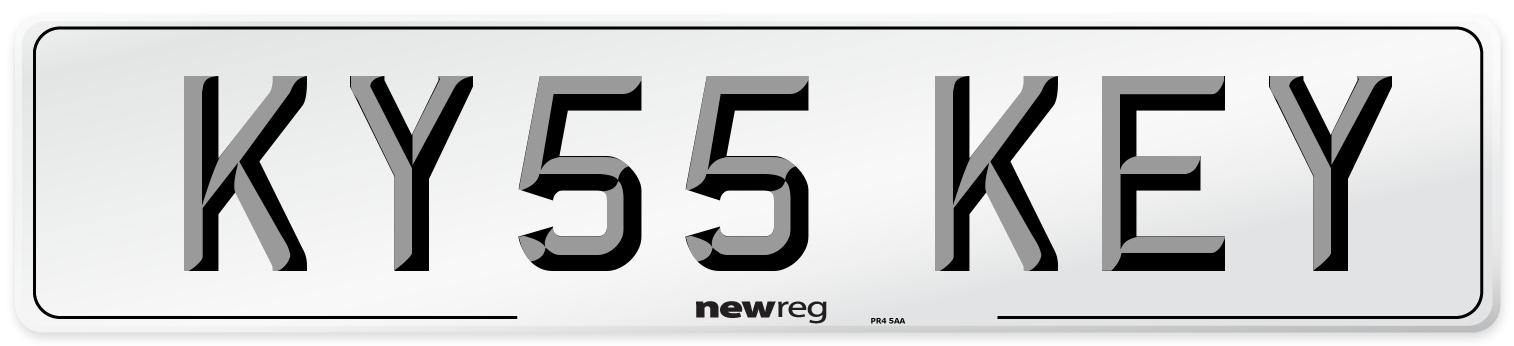 KY55 KEY Front Number Plate