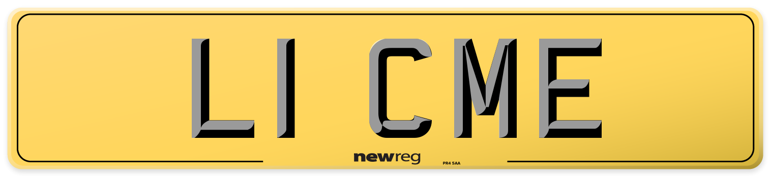 L1 CME Rear Number Plate