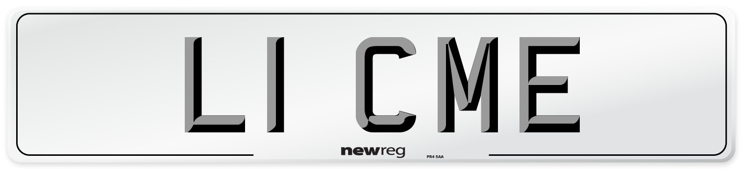 L1 CME Front Number Plate