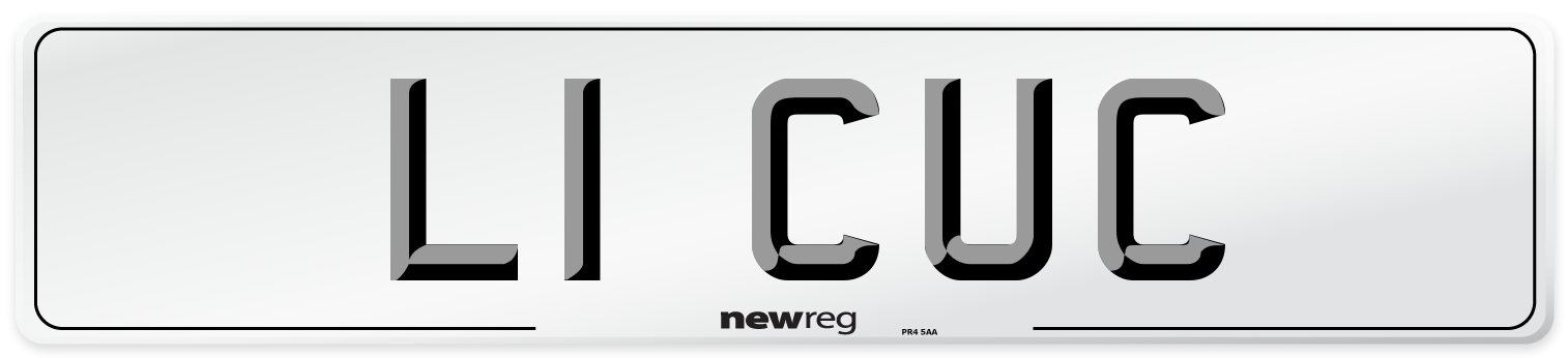 L1 CUC Front Number Plate
