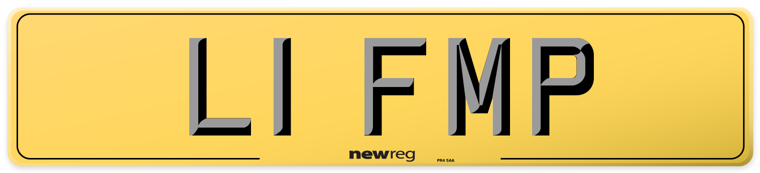 L1 FMP Rear Number Plate