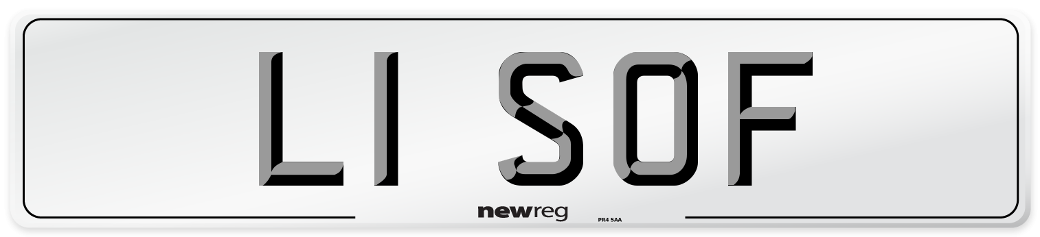 L1 SOF Front Number Plate