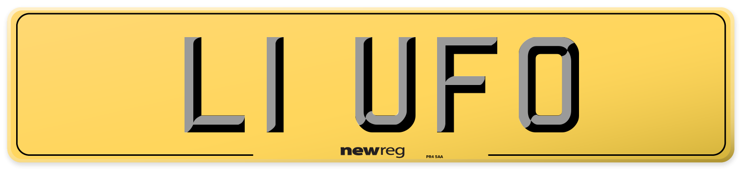 L1 UFO Rear Number Plate