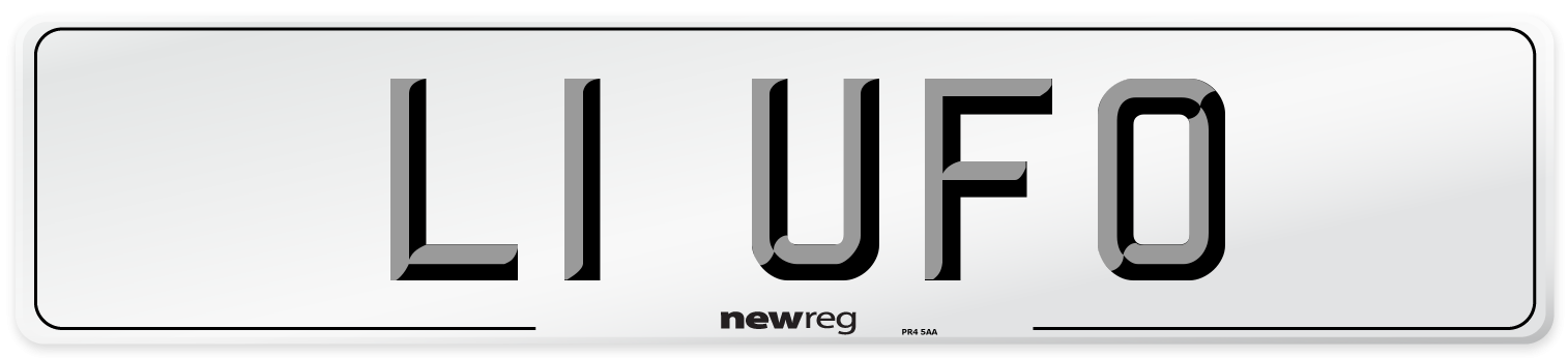 L1 UFO Front Number Plate