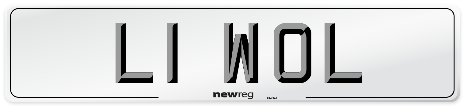 L1 WOL Front Number Plate