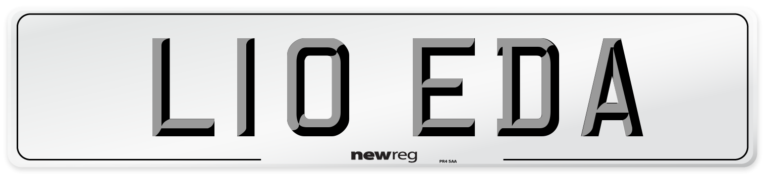 L10 EDA Front Number Plate