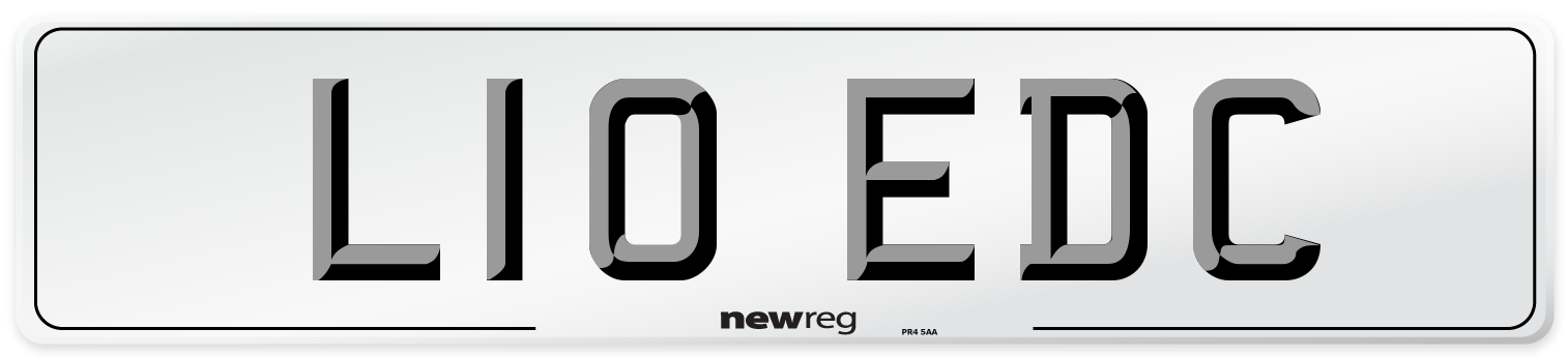L10 EDC Front Number Plate