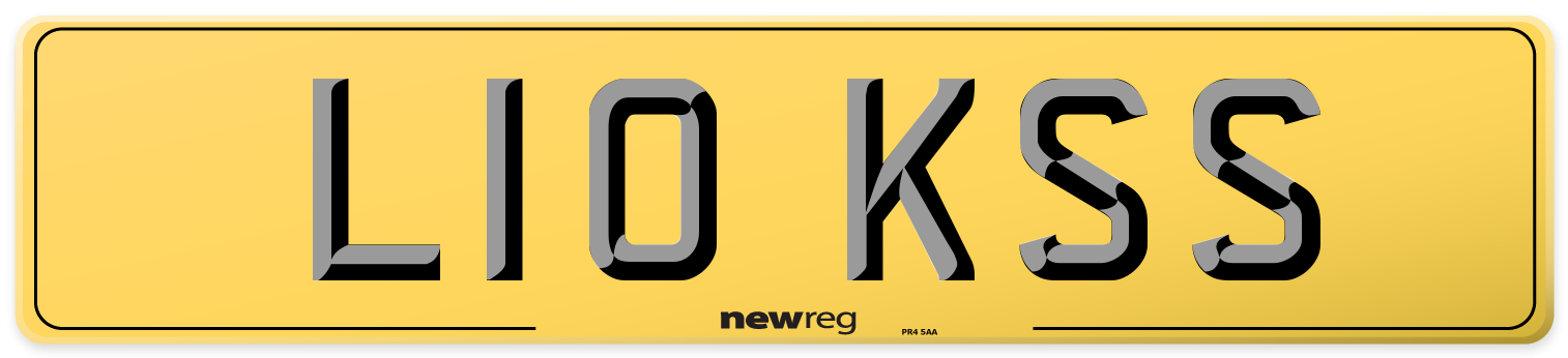 L10 KSS Rear Number Plate