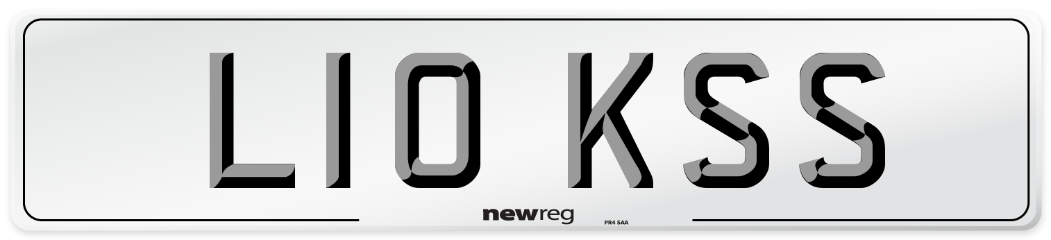 L10 KSS Front Number Plate