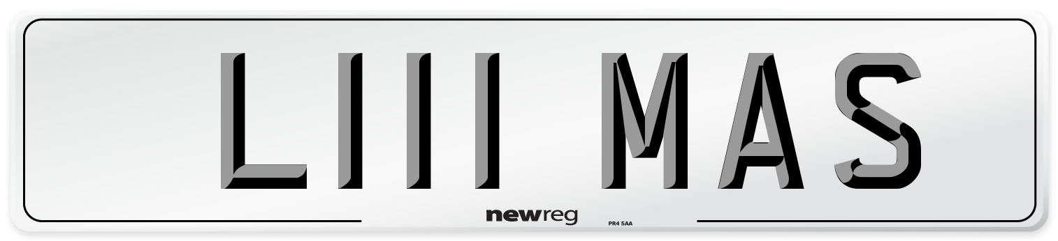 L111 MAS Front Number Plate