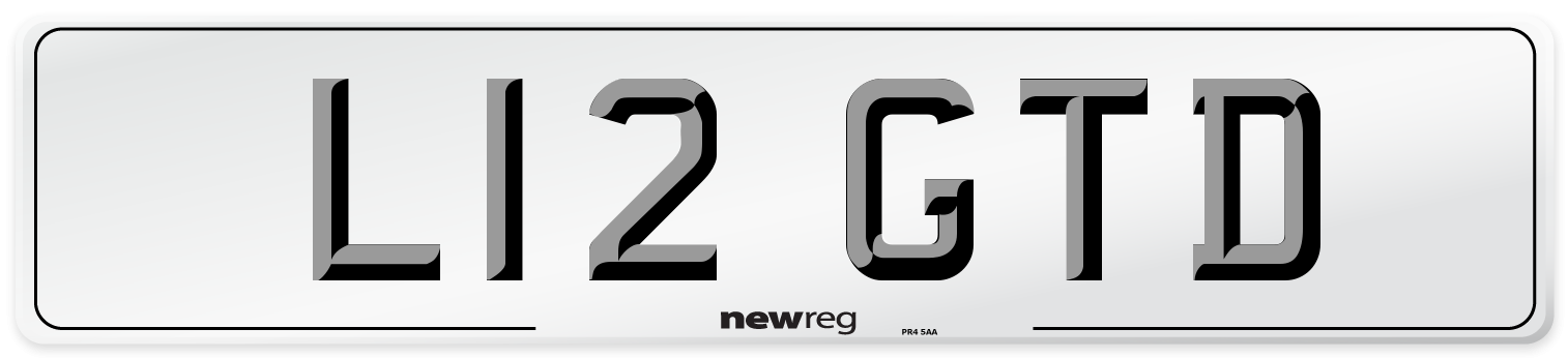 L12 GTD Front Number Plate