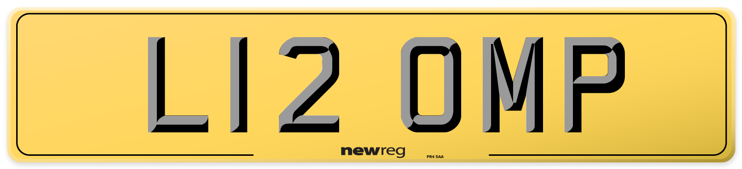 L12 OMP Rear Number Plate