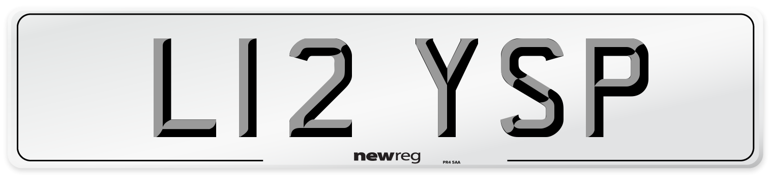 L12 YSP Front Number Plate