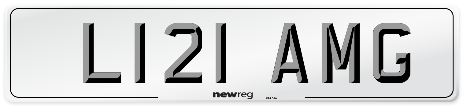 L121 AMG Front Number Plate