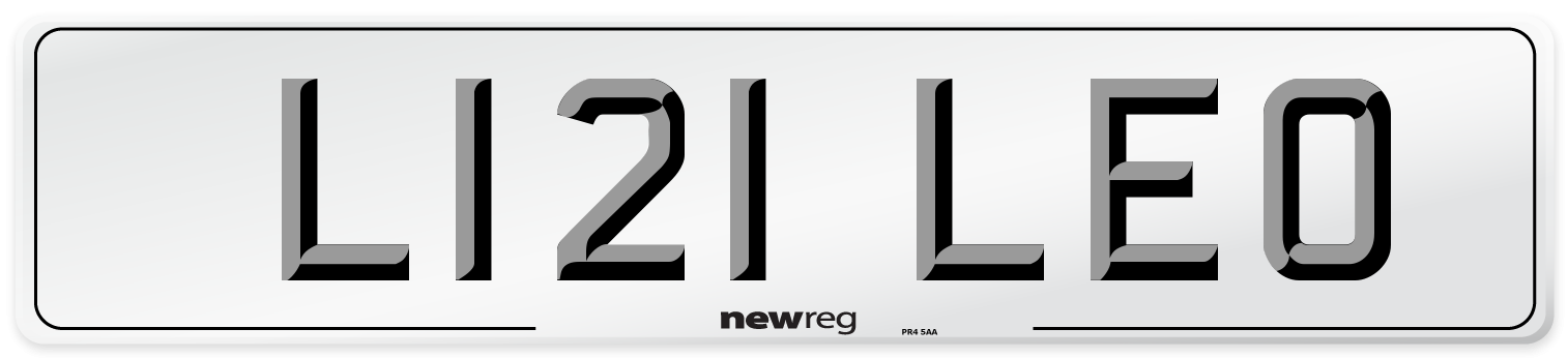 L121 LEO Front Number Plate