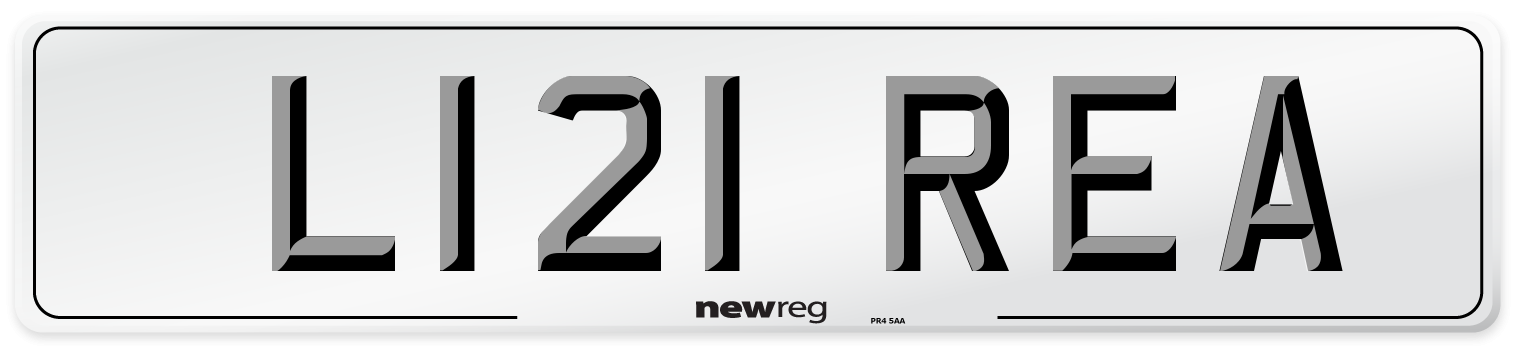 L121 REA Front Number Plate