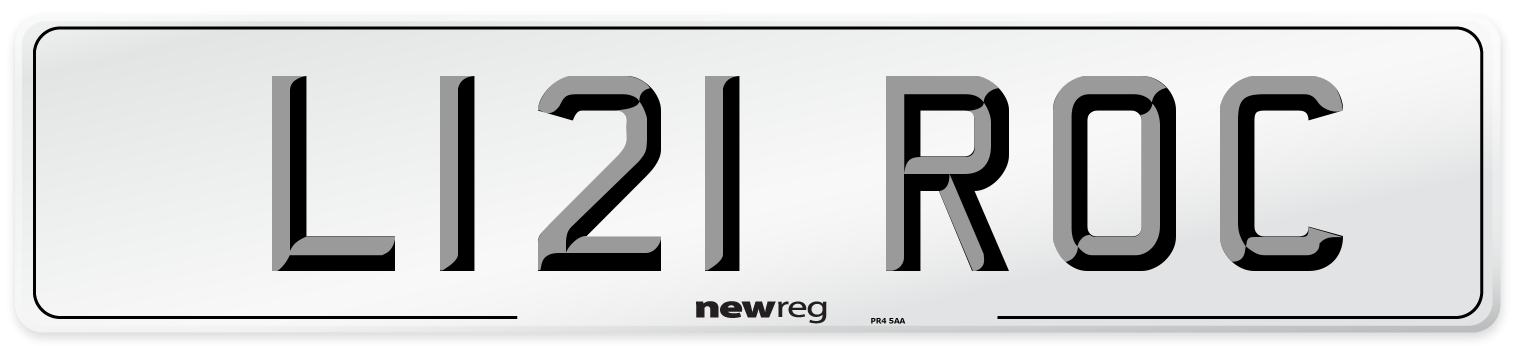 L121 ROC Front Number Plate