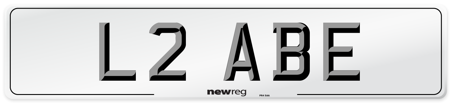 L2 ABE Front Number Plate