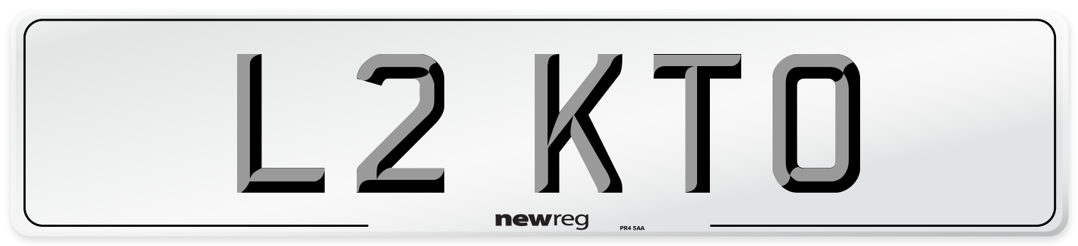 L2 KTO Front Number Plate