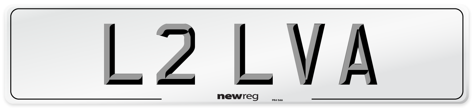 L2 LVA Front Number Plate