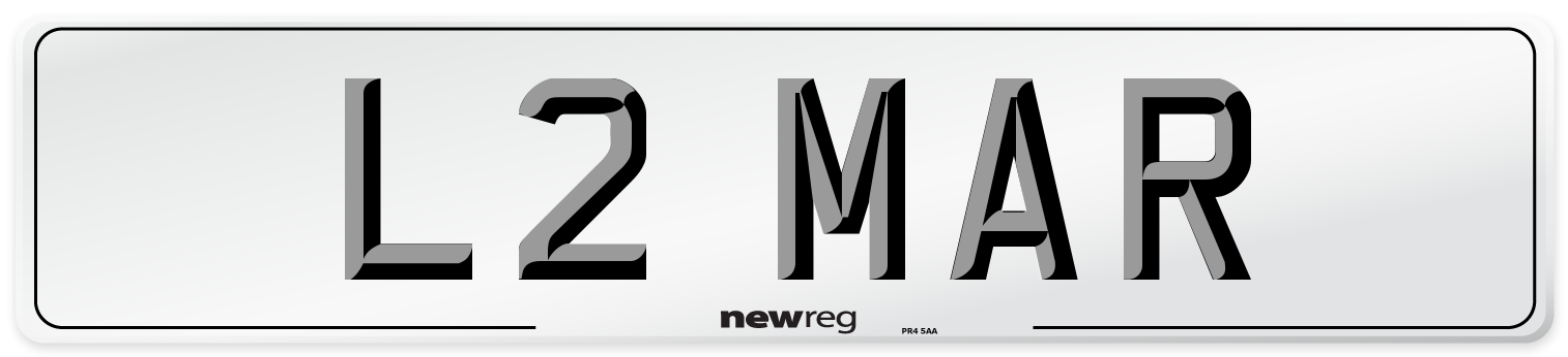 L2 MAR Front Number Plate