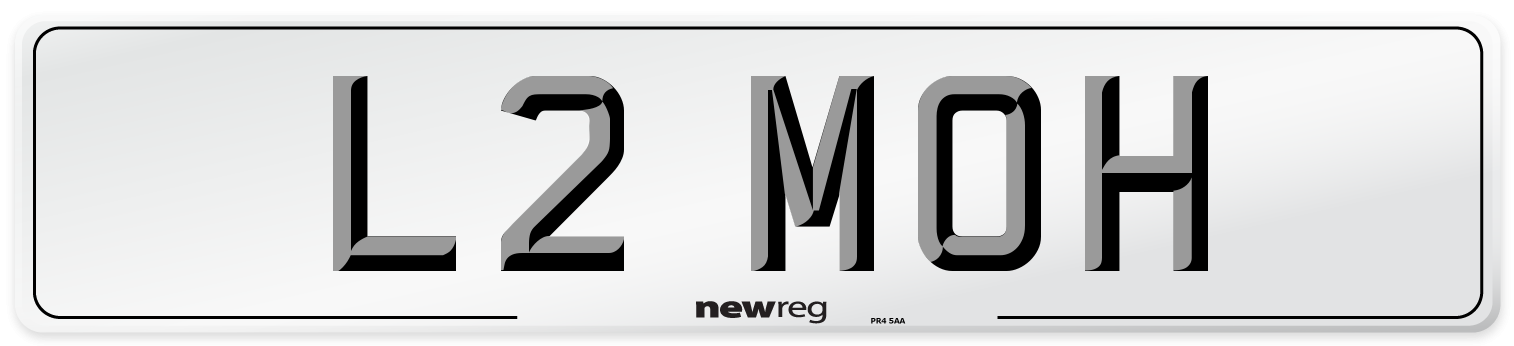 L2 MOH Front Number Plate