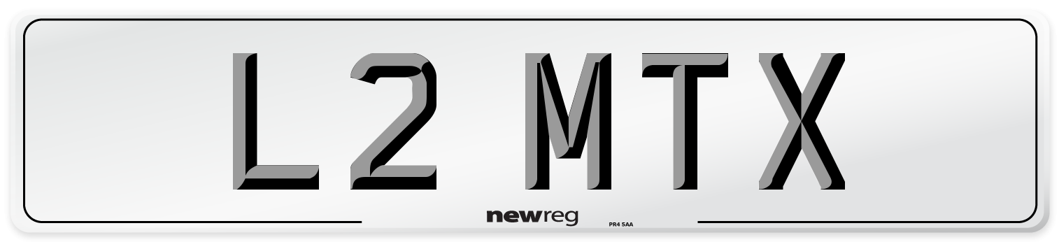 L2 MTX Front Number Plate