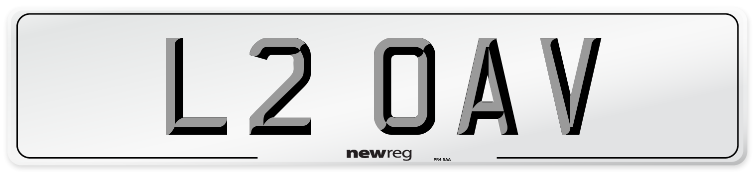 L2 OAV Front Number Plate
