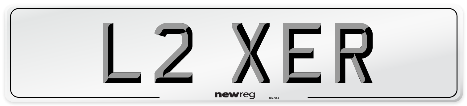 L2 XER Front Number Plate
