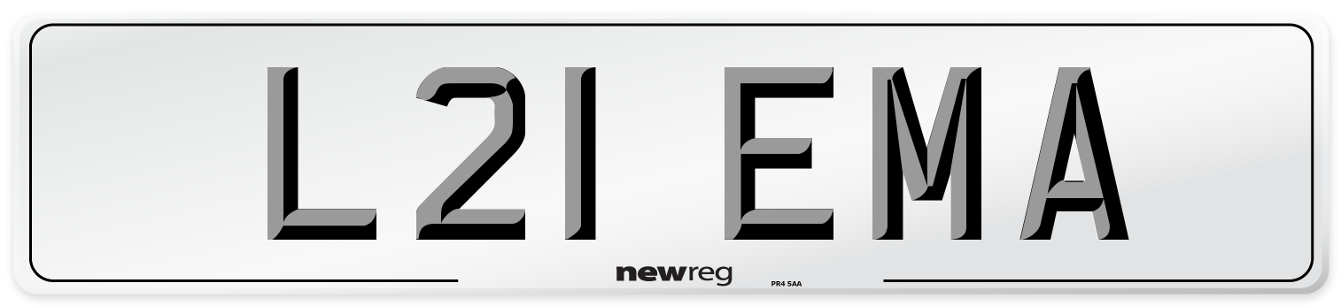 L21 EMA Front Number Plate