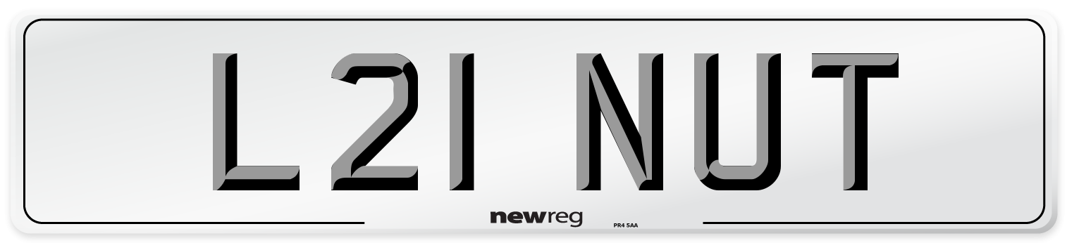 L21 NUT Front Number Plate