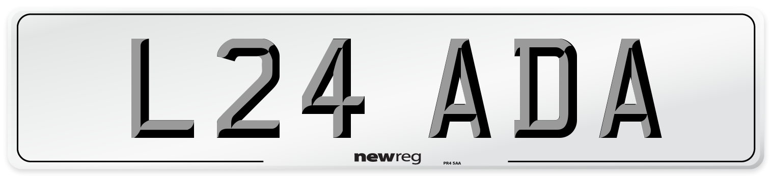L24 ADA Front Number Plate