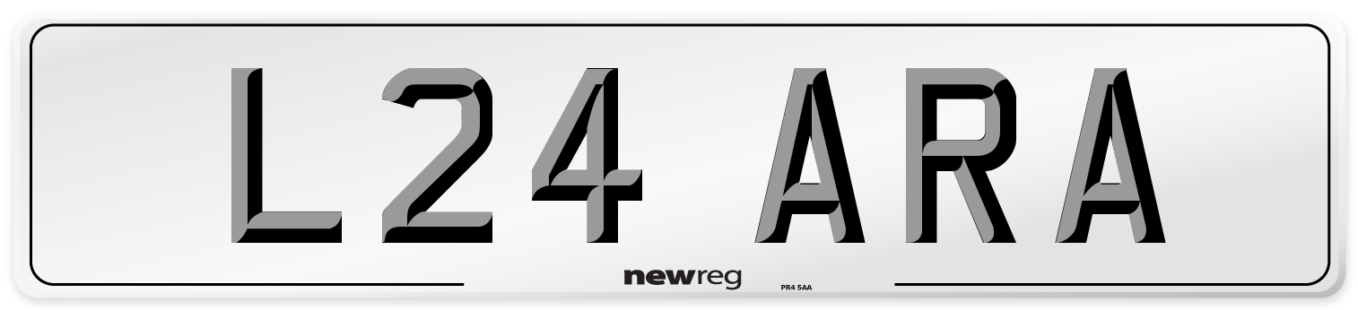 L24 ARA Front Number Plate