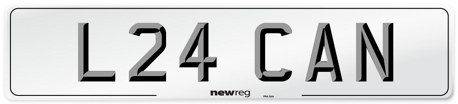 L24 CAN Front Number Plate