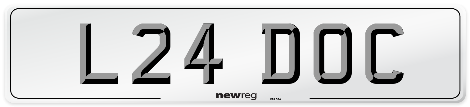 L24 DOC Front Number Plate