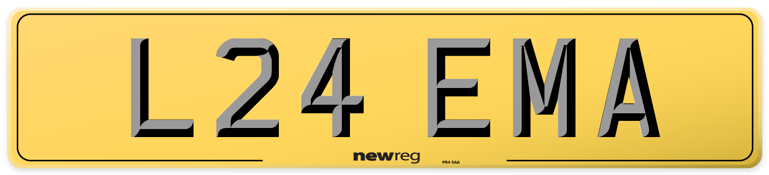 L24 EMA Rear Number Plate