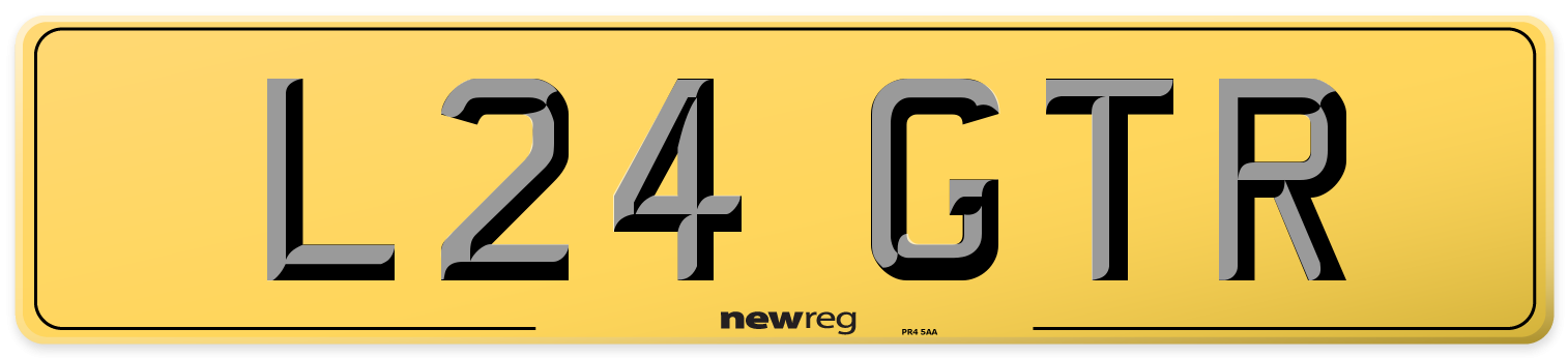 L24 GTR Rear Number Plate