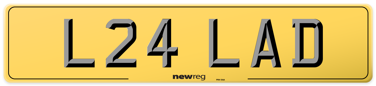 L24 LAD Rear Number Plate